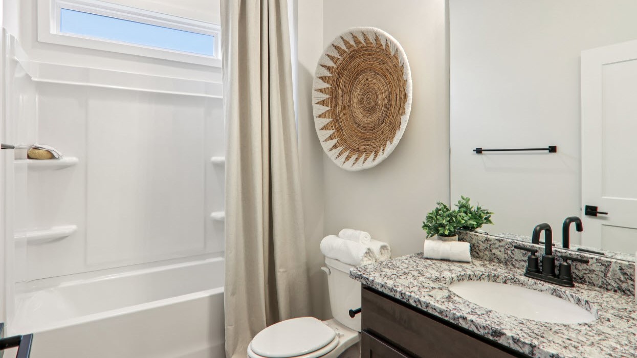 Bathroom with single vanity