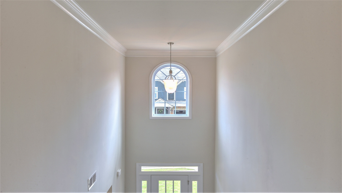 Open two level foyer
