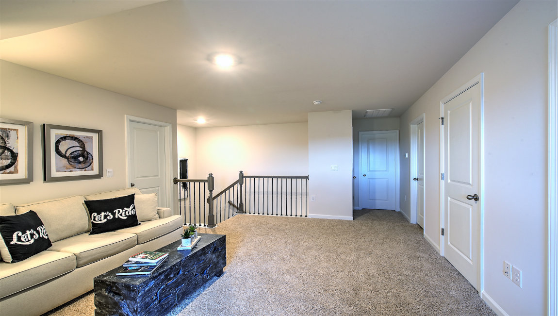 Upstairs loft area with window