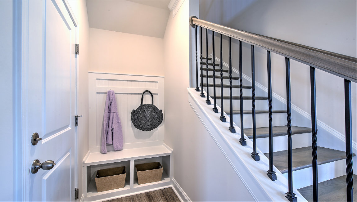 Drop zone from garage and stairs