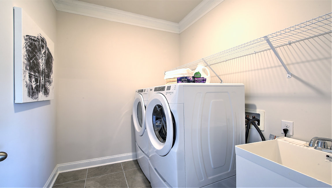 Laundry room with washer and dryer