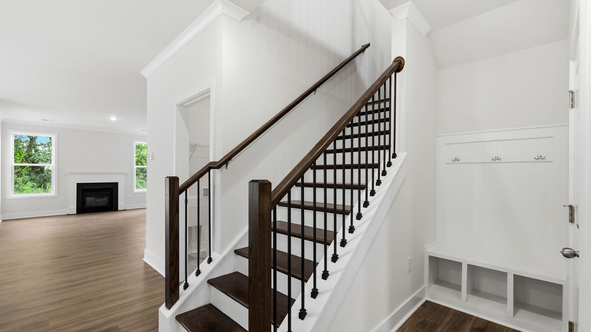 Stairs leading to second floor