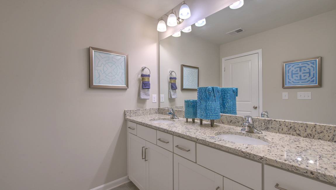 Bathroom with double vanity