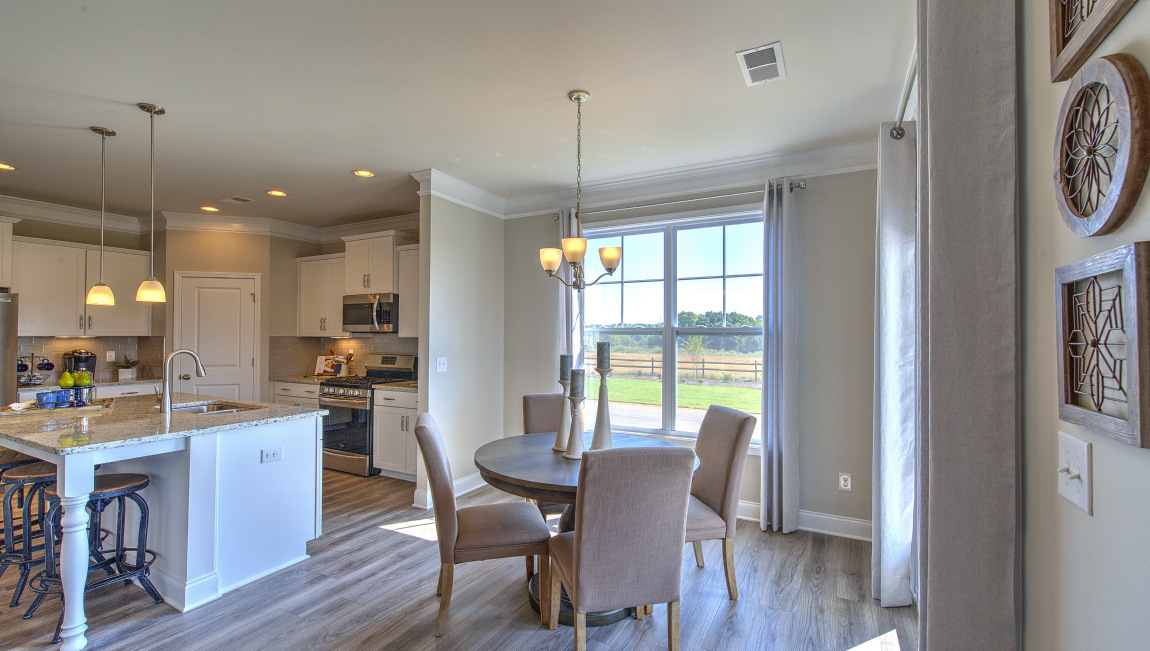 Breakfast area with large windows