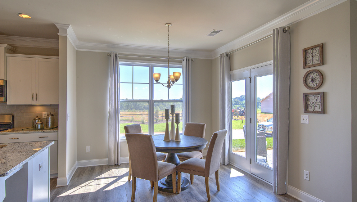 Breakfast area with large windows