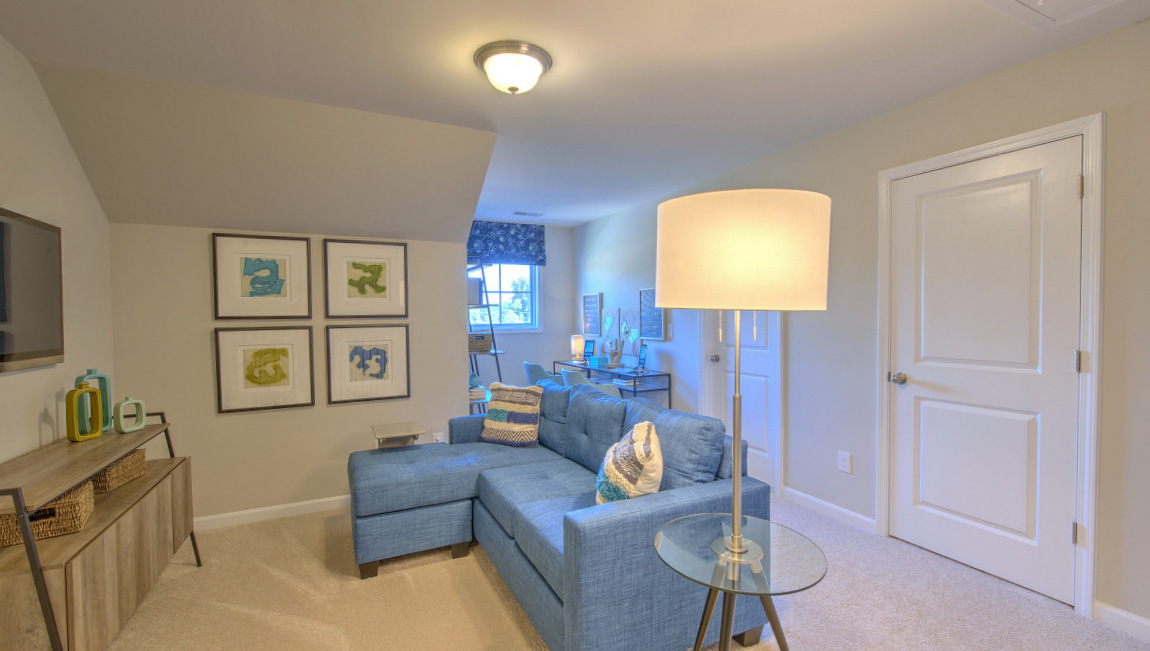 Loft with large window