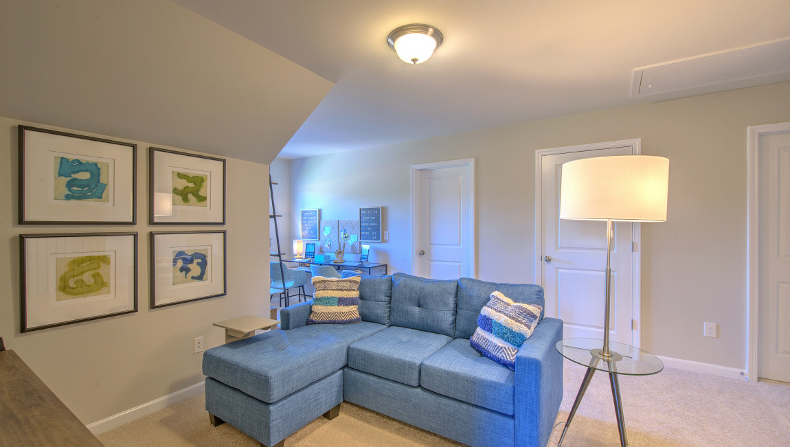 Loft with large window