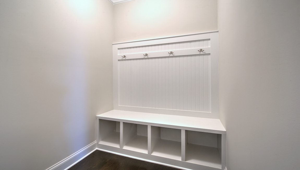 Mudroom with shelving