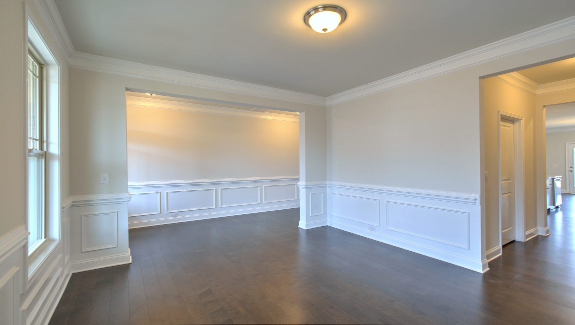 Front flex space with large windows
