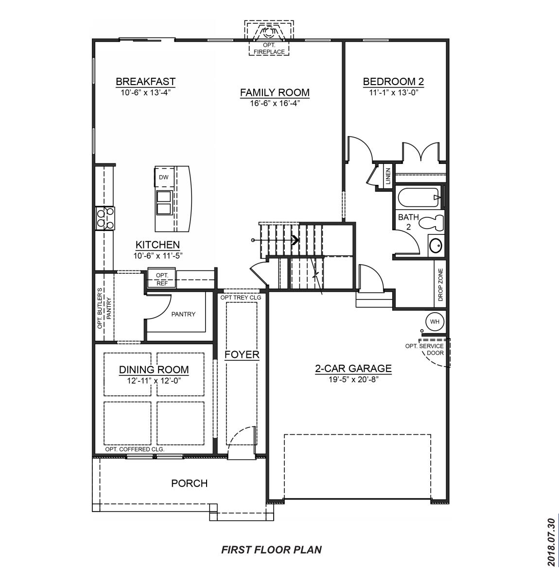 Hampshire first floor plan