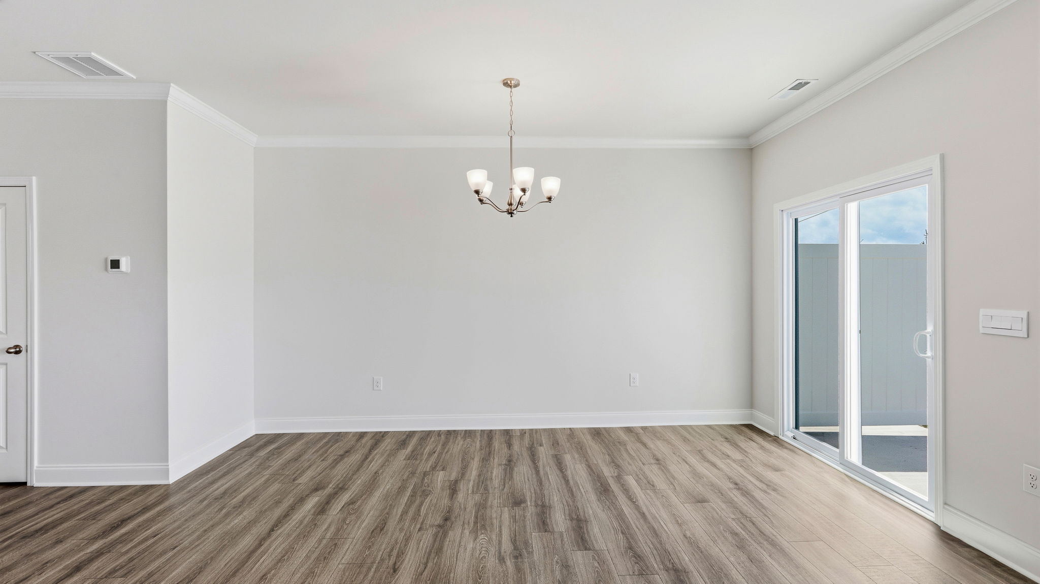 Open living room area with large windows