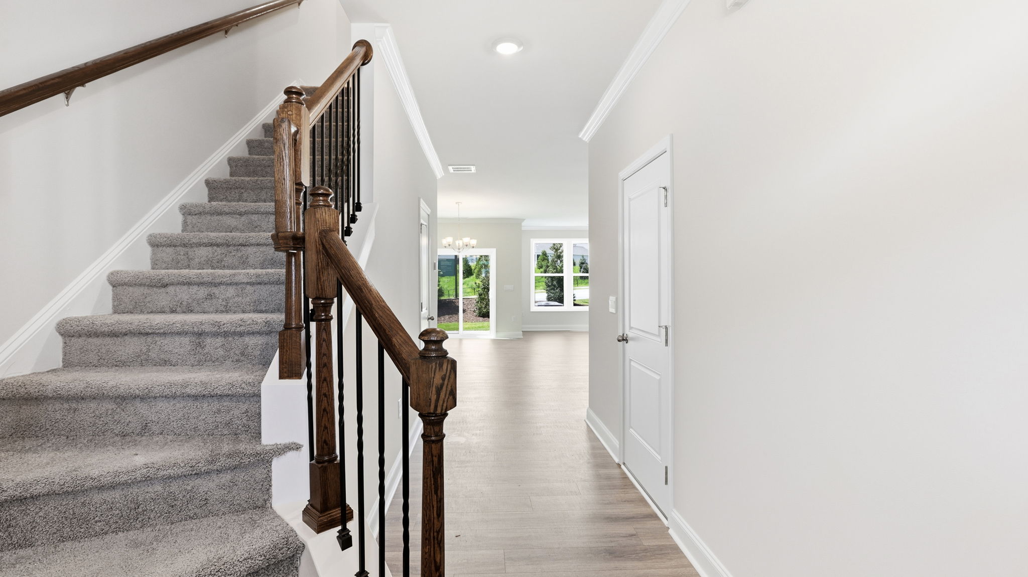 View of staircase to second floor