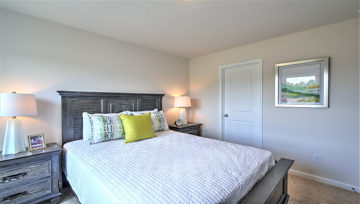 Bedroom with large windows