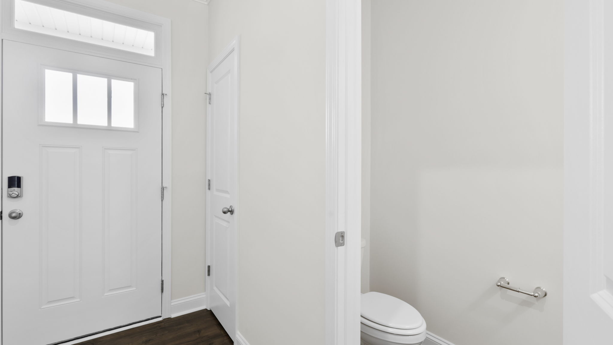 Front foyer and powder room