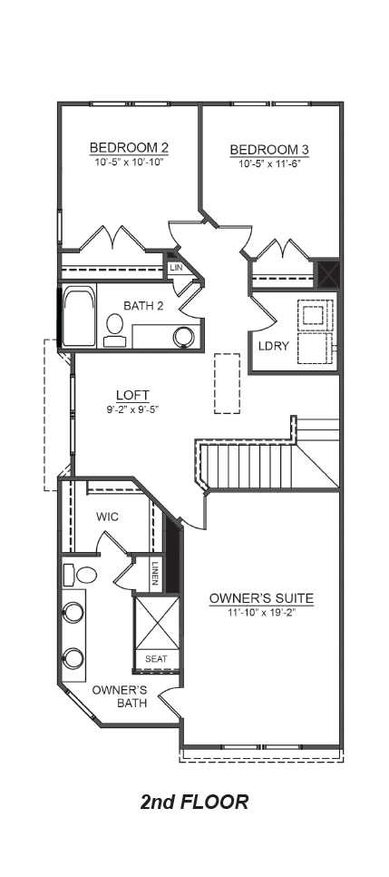 Carson floorplan 2nd floor