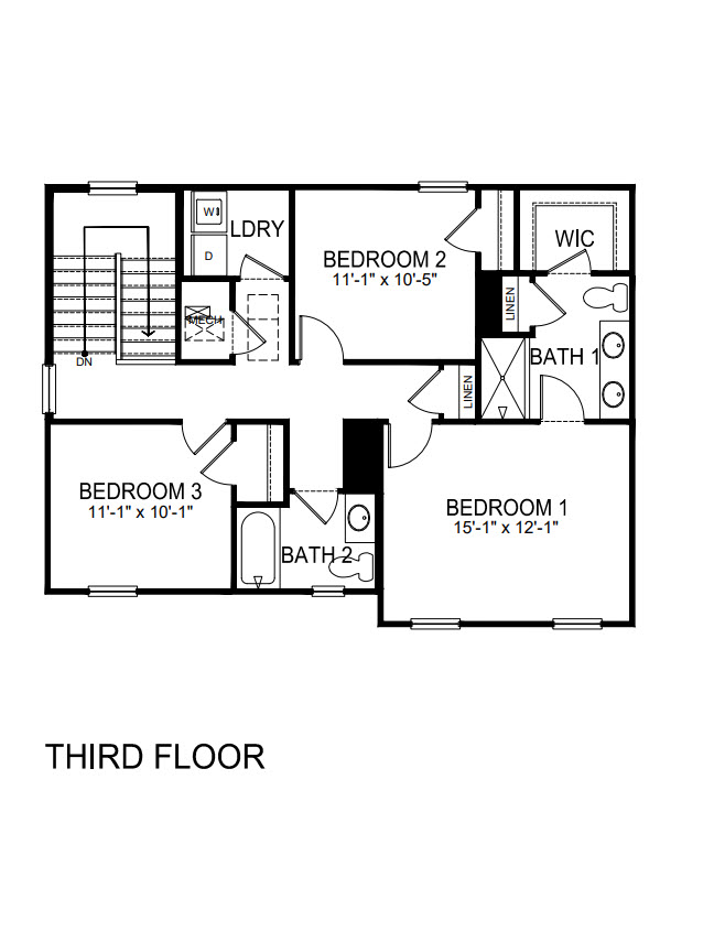 Floor Plan in Holbrook Village Candler, NC D.R. Horton