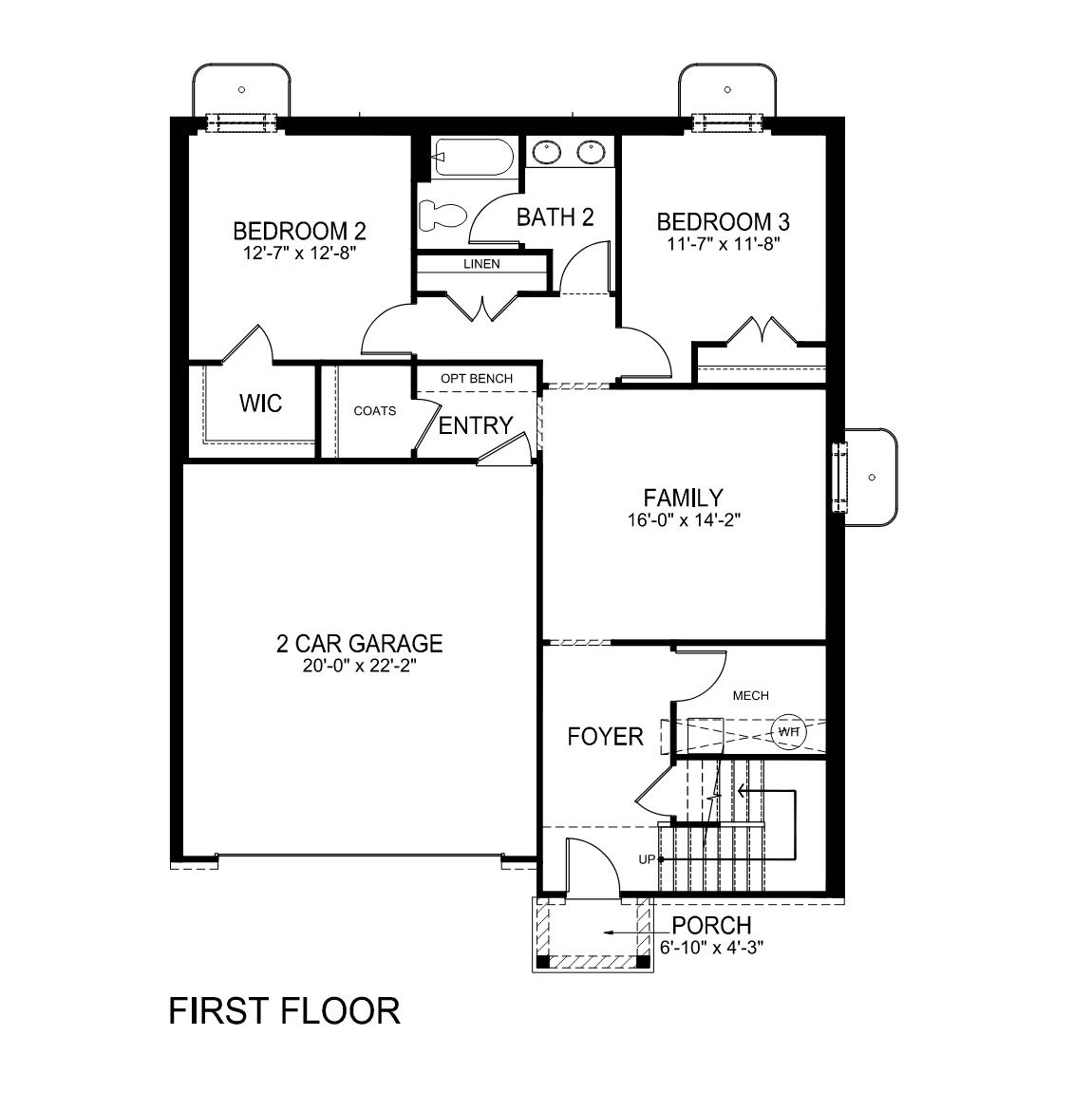 Floor Plan in Holbrook Village Candler, NC D.R. Horton