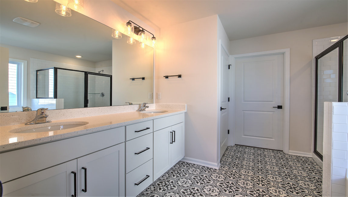 Bathroom with double sinks