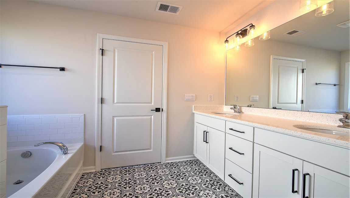 Bathroom with double sinks