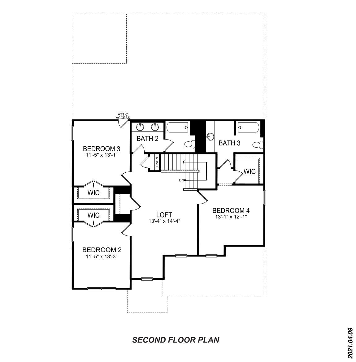 Windsor second floor plan