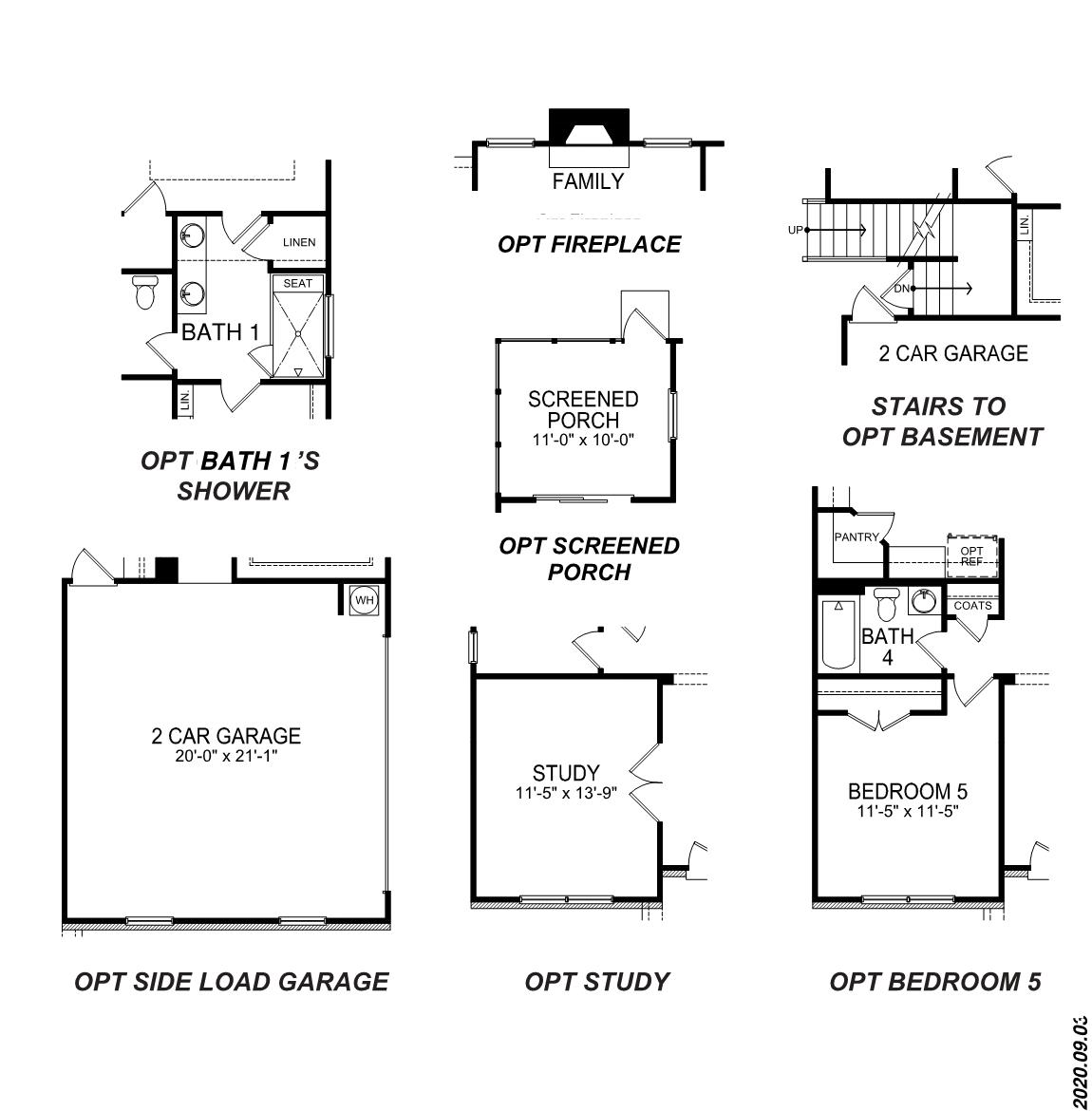 Windsor options floor plan