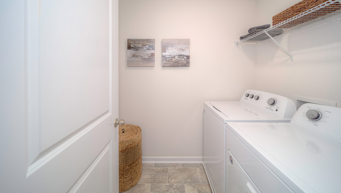 Laundry room with washer and dryer