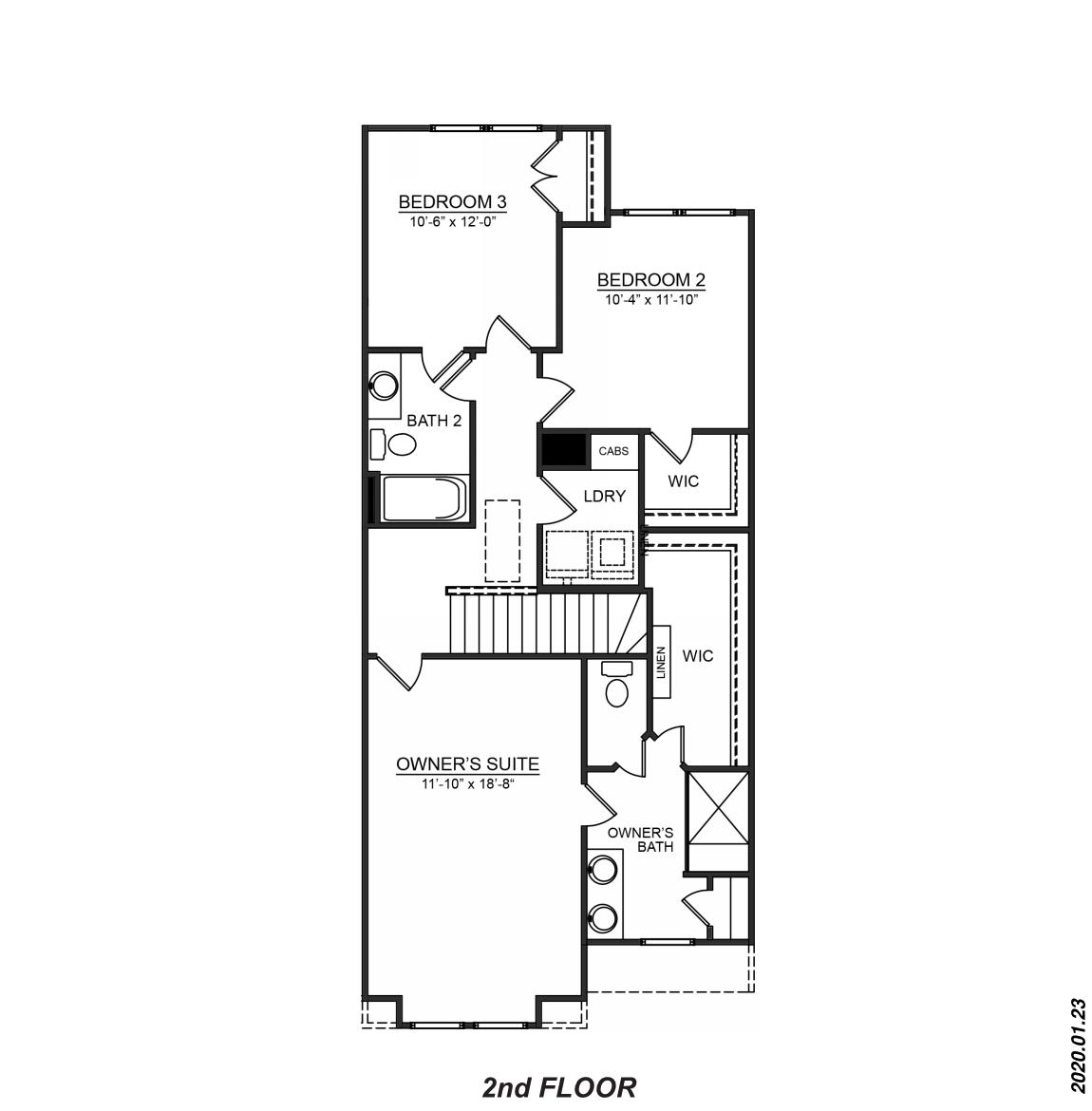 Lansing second floor plan