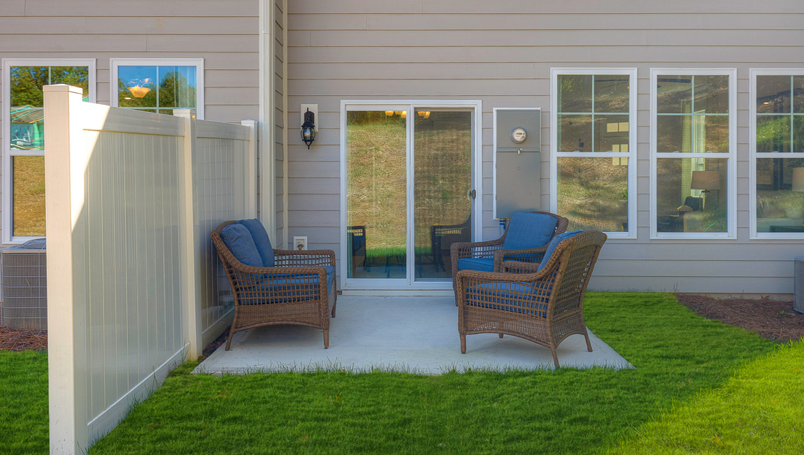 Exterior view of back patio