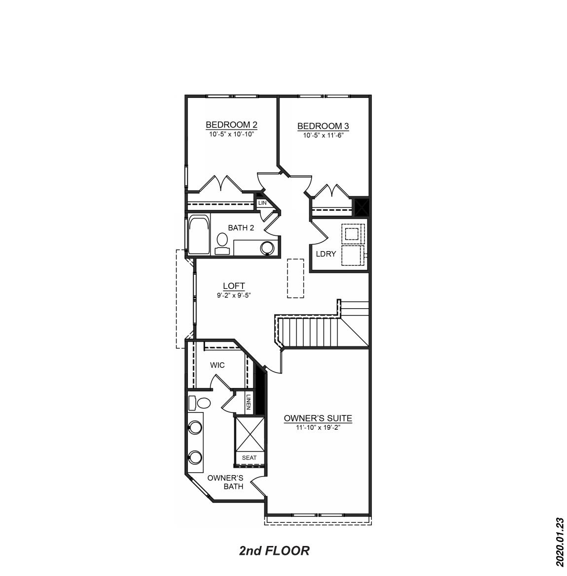 Carson second floor plan