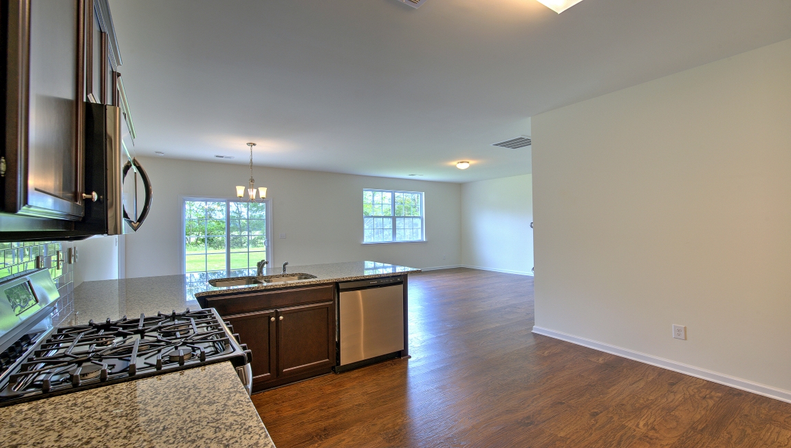 Kitchen with granite counters