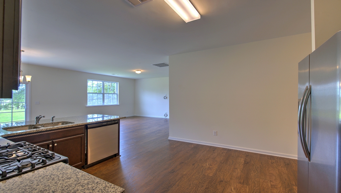 Kitchen with granite counters