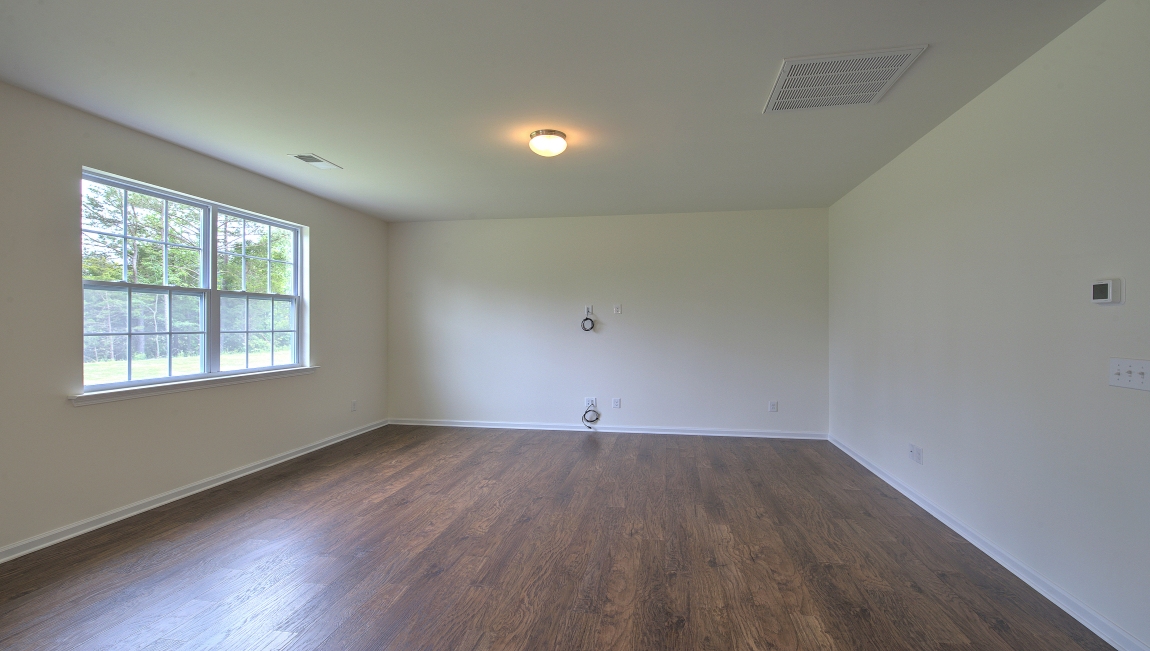 Family room with large windows