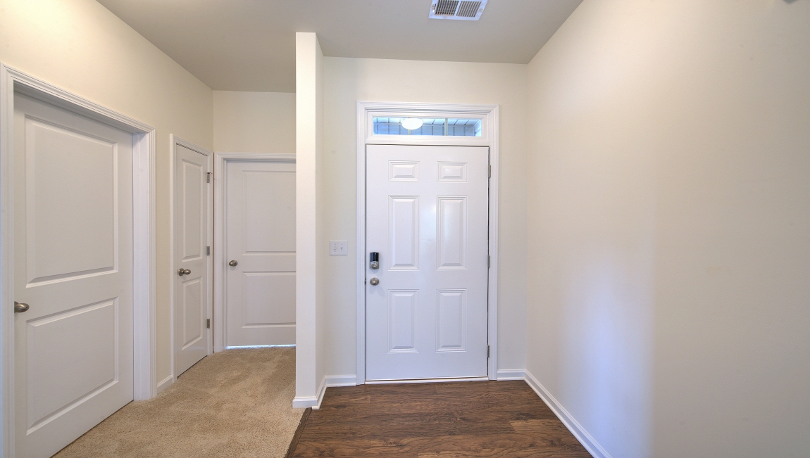 Welcoming foyer facing front door