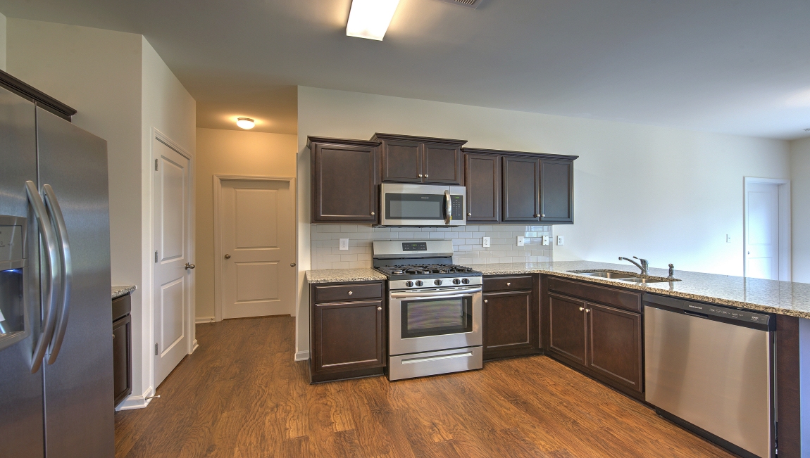 Kitchen with granite counters