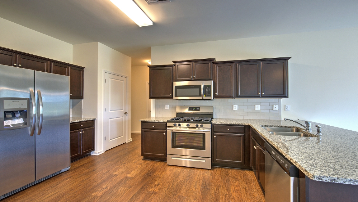 Kitchen with granite counters