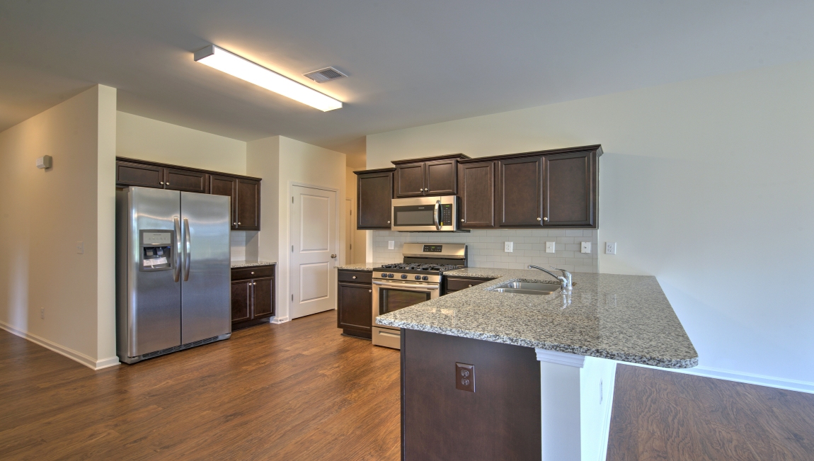 Kitchen with granite counters