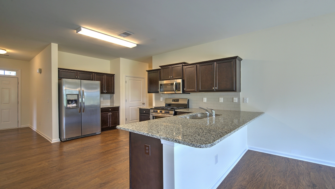 Kitchen with granite counters