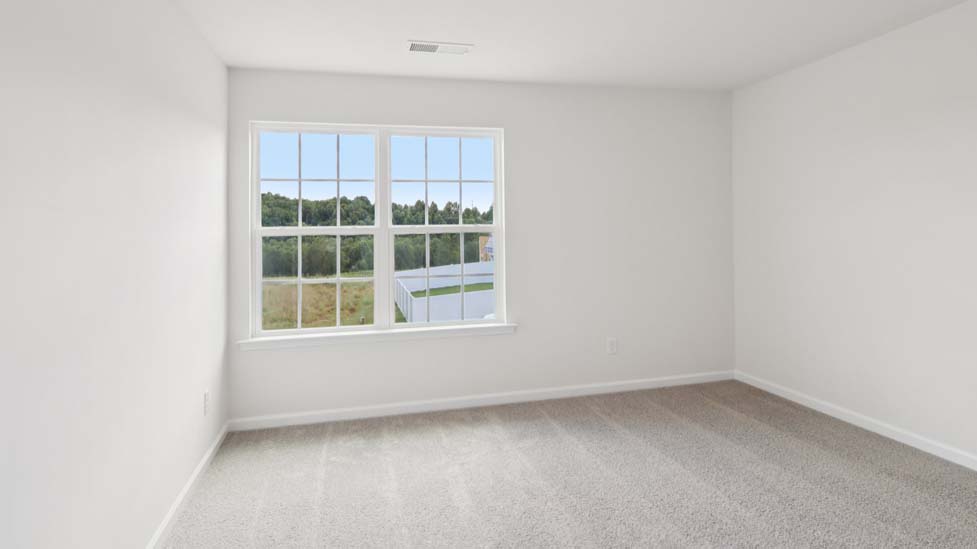 Bedroom with large window