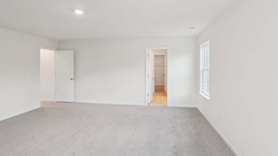 Bedroom with large window