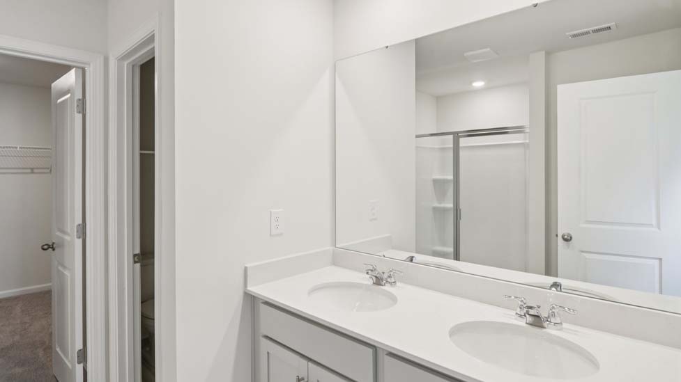 Bathroom with double vanity