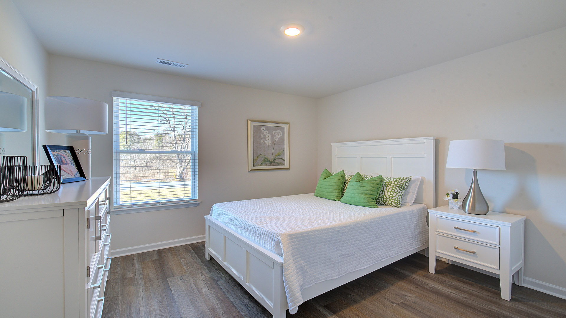 Bedroom with large window