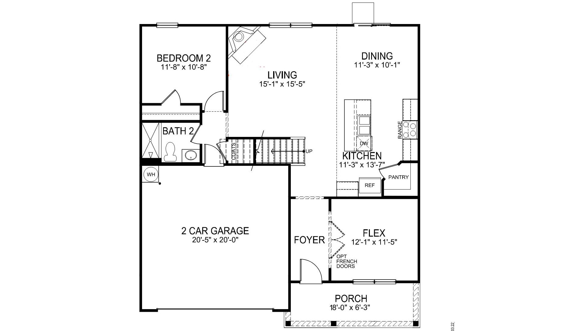 Hayden B floorplan 1st floor