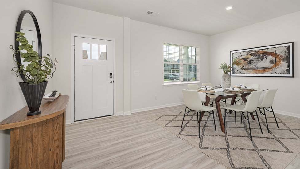 Welcoming flex space and foyer