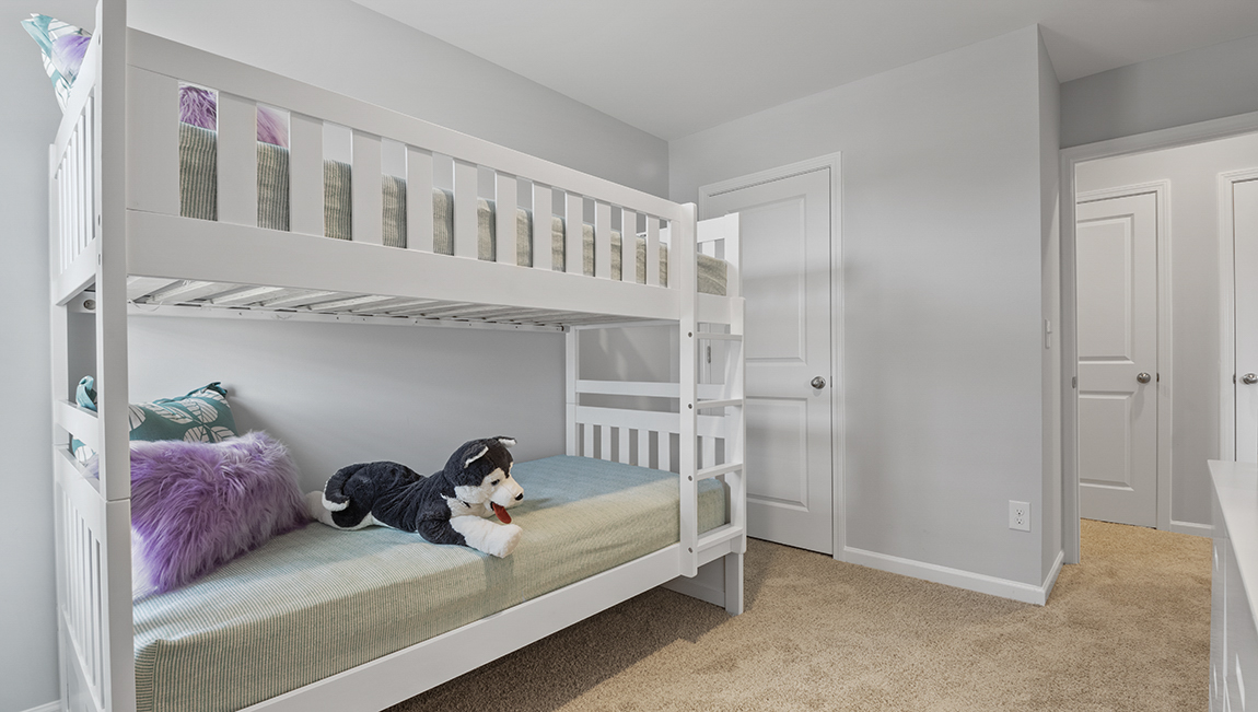 Bedroom with large window