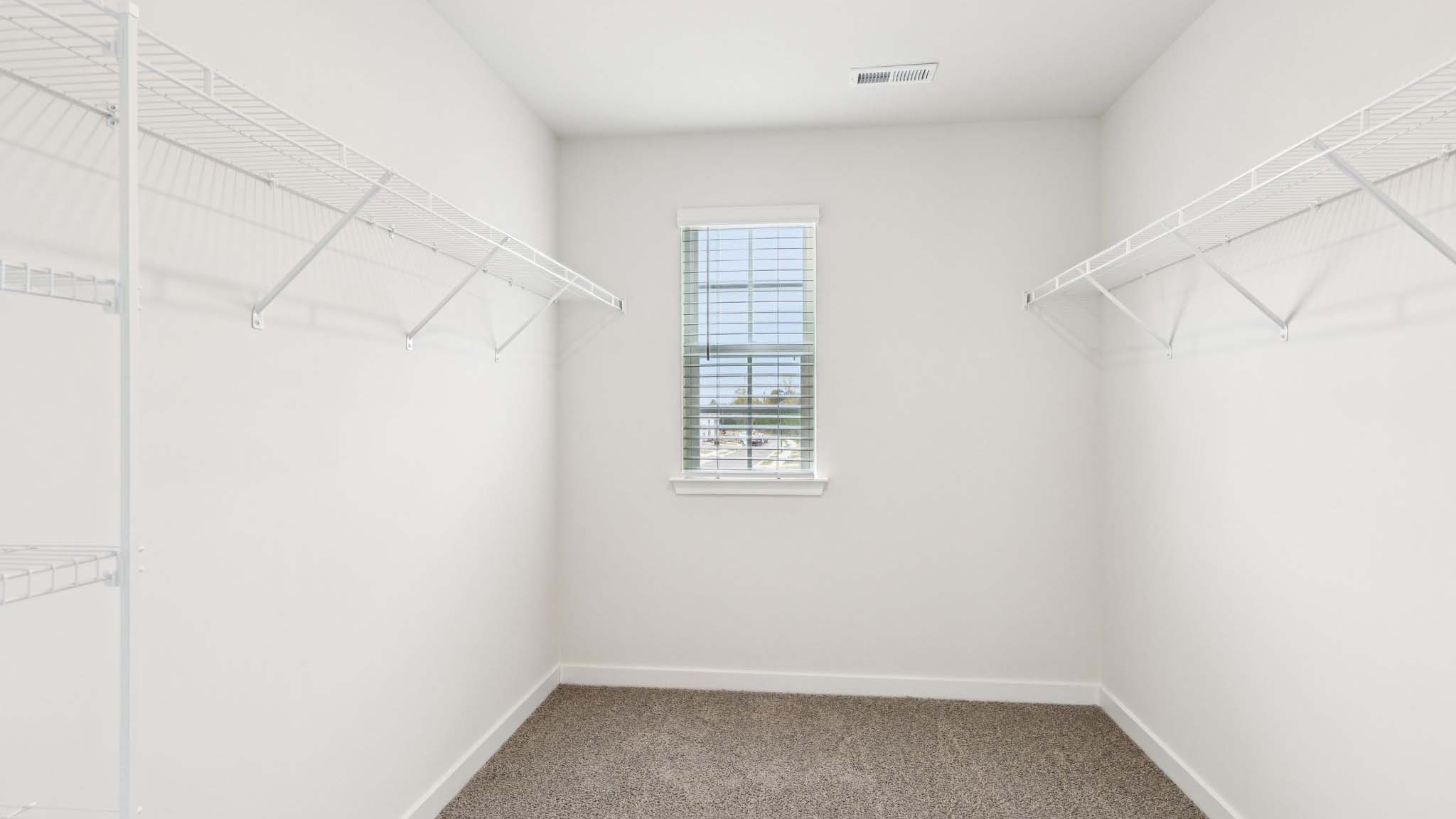 Primary walk in closet