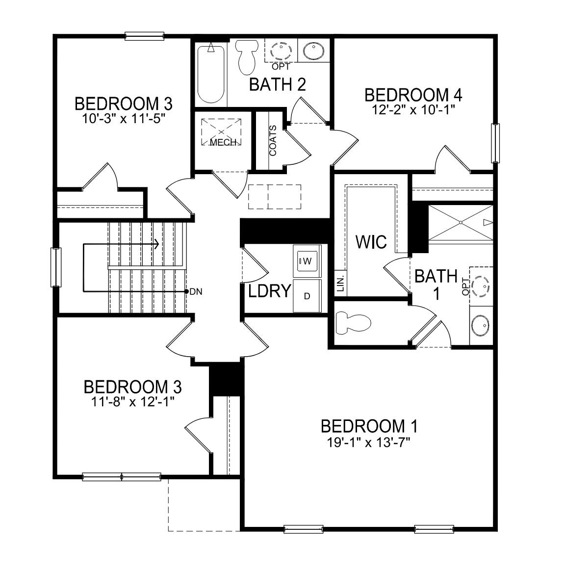 Belhaven second floor plan