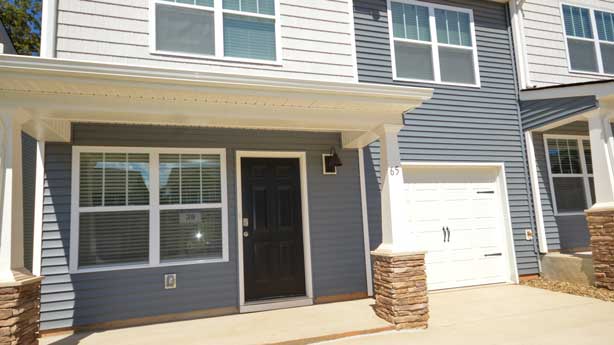 Clement A front exterior at Aberdeen Place in Asheville, North carolina