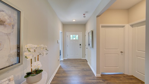 Welcoming foyer view of front entryway