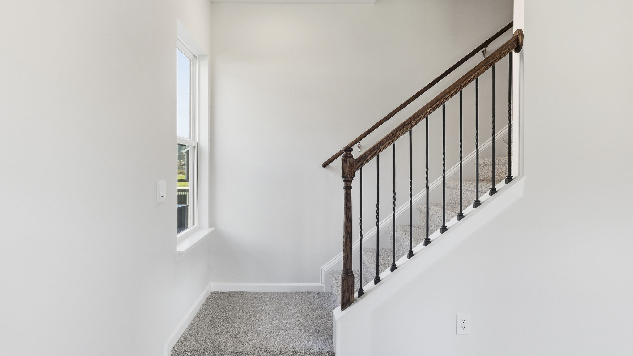 Stairwell with windows