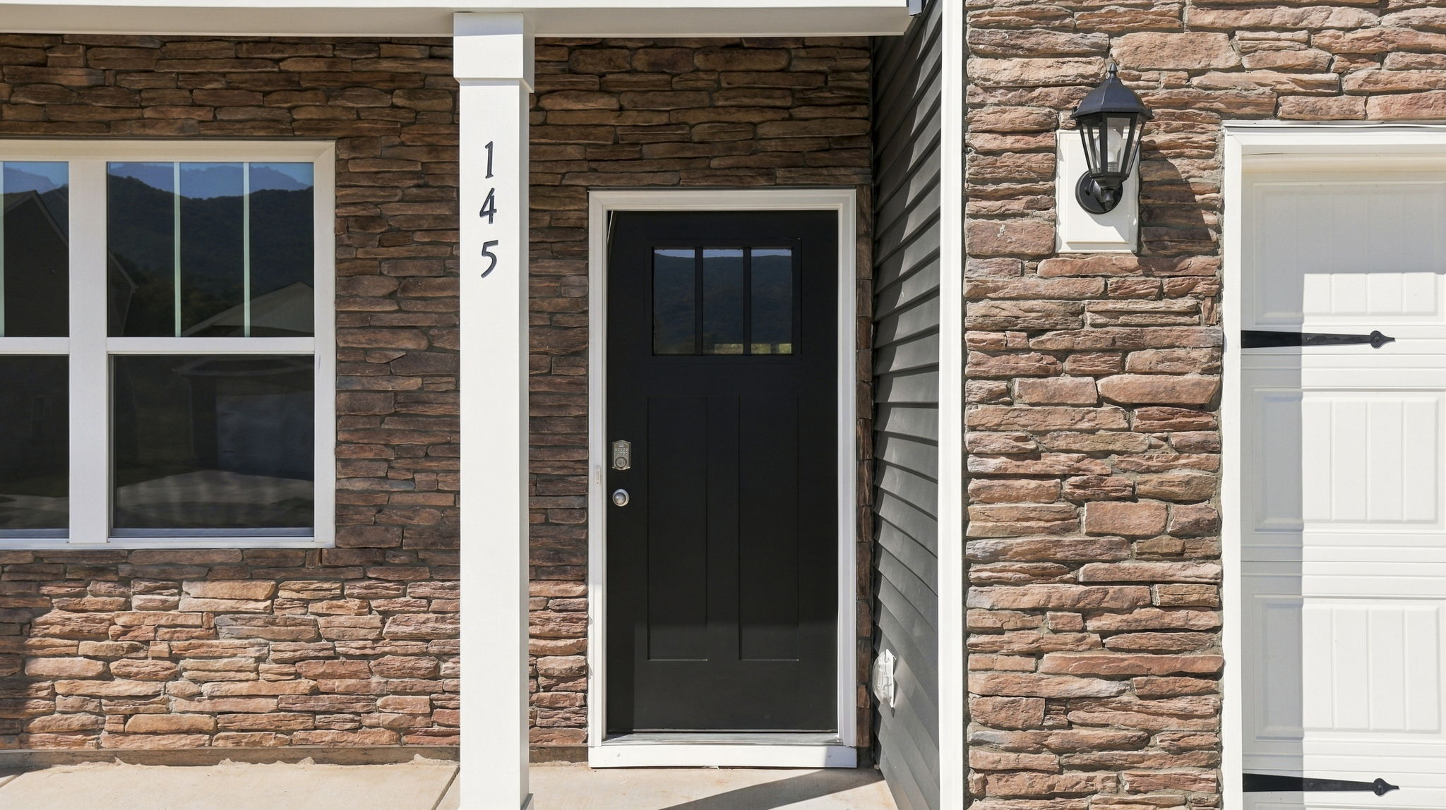 Closet up of exterior front door